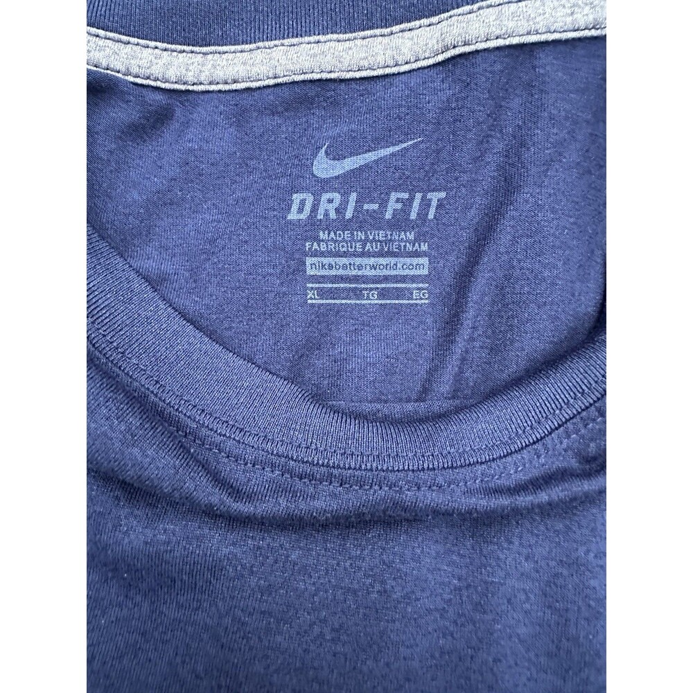 Nike Dri-FIT Virginia Cavaliers Blue Long Sleeve Shirt, Men's XL - Picture 3 of 3